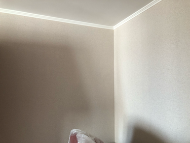 Стеновые покрытия полностью удалены, поверхность очищена, подготовлена для дальнейших работ. Комната выглядит аккуратно, без следов прежних материалов, готова к новому оформлению.