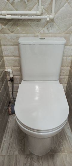 Установка напольного унитаза