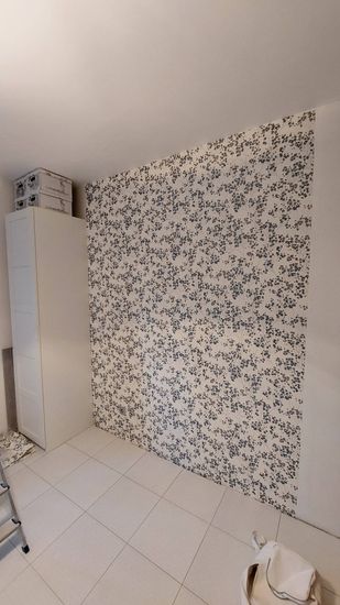 Снятие одного слоя обоев и клея с стен