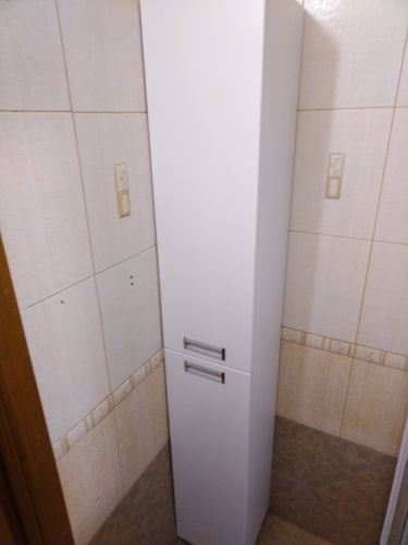 Установка душевой кабины шириной до 90 см