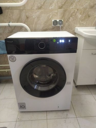 Установка отдельностоящей стиральной машины с подключением