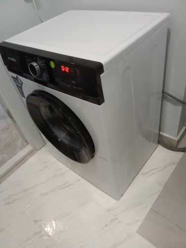 Установка отдельностоящей стиральной машины с подключением