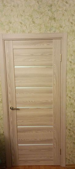 Установка межкомнатной двухстворчатой двери