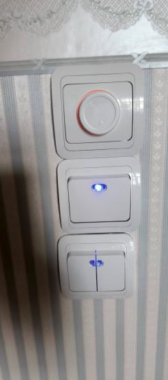 Установка выключателя (на готовые коммуникации)