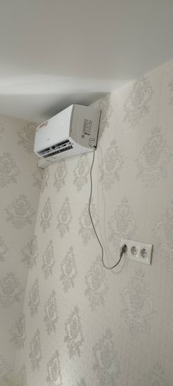 Установка сплит системы 7-9 kBTU (одноэтапный монтаж)