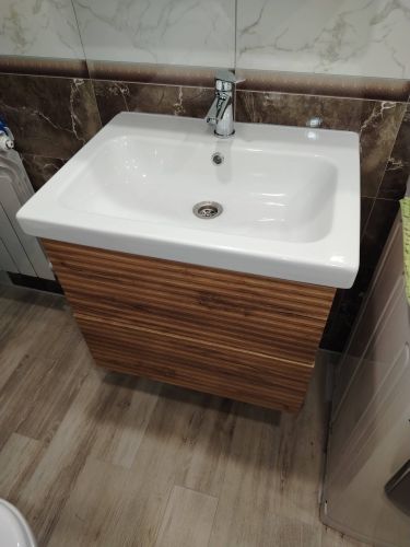 Установка раковины на кронштейнах