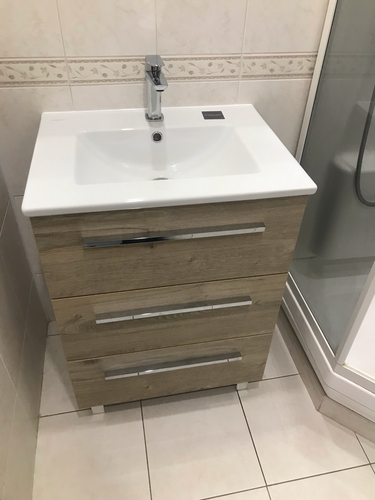 Установка смесителя (на готовые коммуникации)