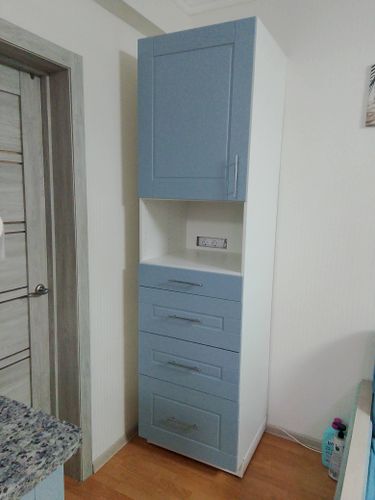 Сборка и установка каркаса колонны