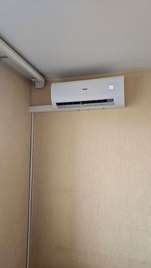 Установка сплит системы 7-9 kBTU (одноэтапный монтаж)