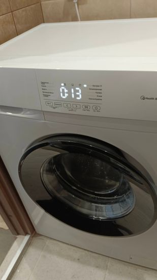 Установка отдельностоящей стиральной машины с подключением