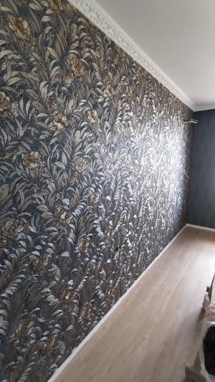 Поклейка флизелиновых /виниловых обоев свыше 40 кв.м