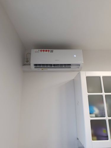 Установка сплит системы 7-9 kBTU (одноэтапный монтаж)