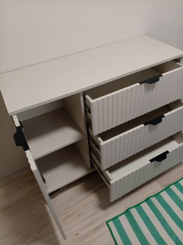 Сборка, установка и крепёж комода 4 ящика