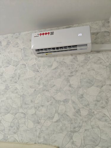 Установка сплит системы 7-9 kBTU (одноэтапный монтаж)