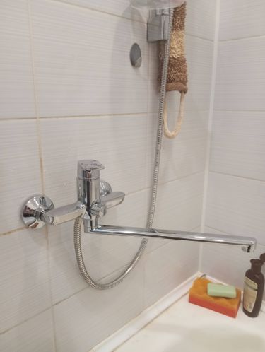 Установка смесителя (на готовые коммуникации)