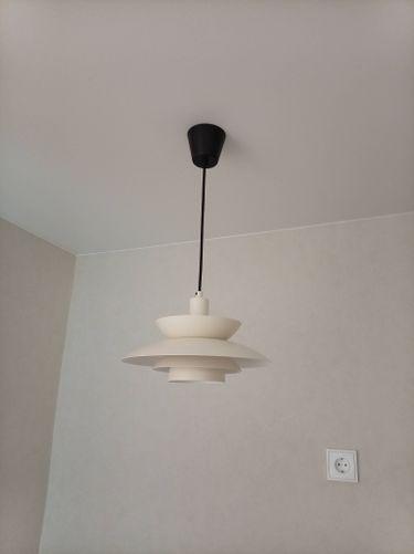 Установка люстры в сборке