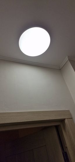 Установка люстры в сборке