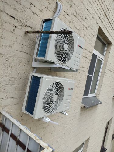 Установка сплит системы 7-9 kBTU (одноэтапный монтаж)