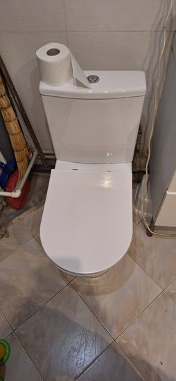 Установка напольного унитаза