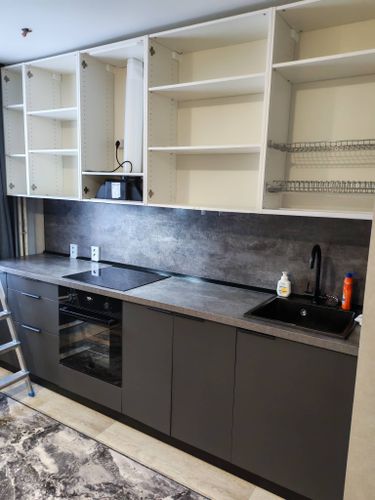 Демонтаж ящика кухонного гарнитура с сохранением