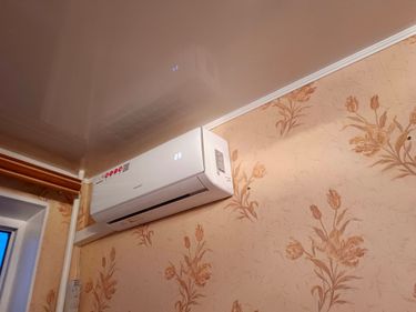 Установка сплит системы 7-9 kBTU (одноэтапный монтаж)