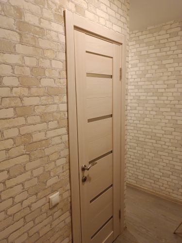 Установка межкомнатной одностворчатой раздвижной навесной двери без отделки проема