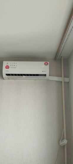 Установка сплит системы 7-9 kBTU (одноэтапный монтаж)