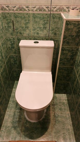 Установка напольного унитаза