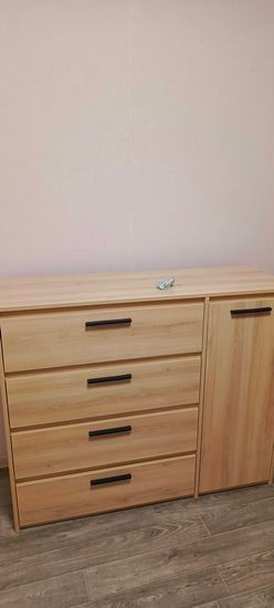Сборка, установка и крепёж комода 4 ящика