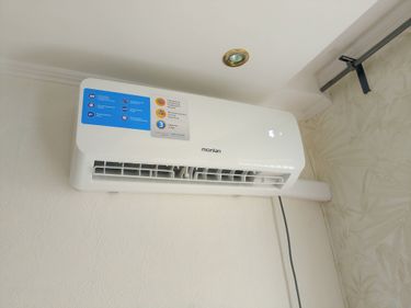 Установка сплит системы 7-9 kBTU (одноэтапный монтаж)