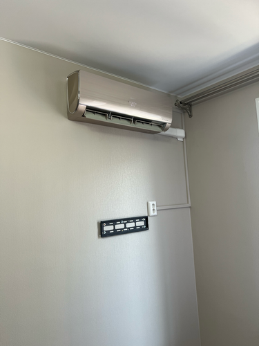 Установка сплит системы 7-9 kBTU (одноэтапный монтаж)