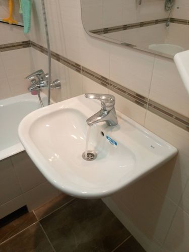 Установка смесителя (на готовые коммуникации)