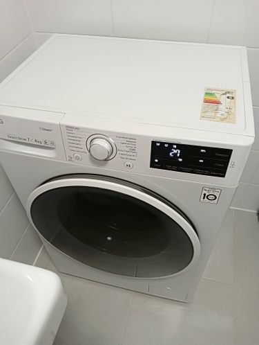 Установка отдельностоящей стиральной машины с подключением