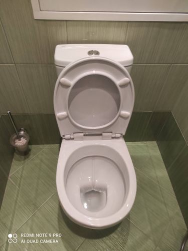 Установлен новый сантехнический прибор, подключен к водопроводу, закреплен на полу, проверена герметичность соединений, выполнена регулировка сливного механизма, проведена уборка.