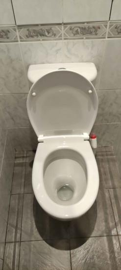 Установлено сантехническое оборудование, подключено к водопроводу и канализации, закреплено на полу, проверена герметичность соединений, выполнена регулировка бачка, обеспечена функциональность.