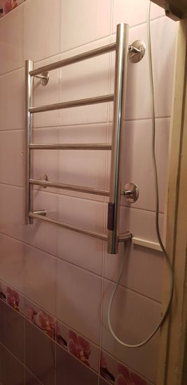 Монтаж электрического полотенцесушителя