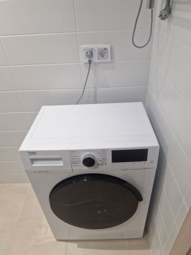 Установка отдельностоящей стиральной машины с подключением