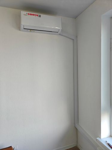 Установка сплит системы 7-9 kBTU (одноэтапный монтаж)