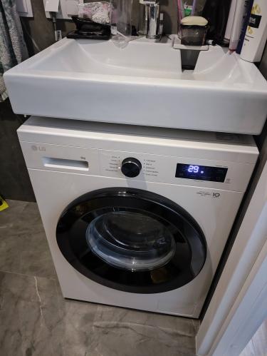 Установка отдельностоящей стиральной машины с подключением