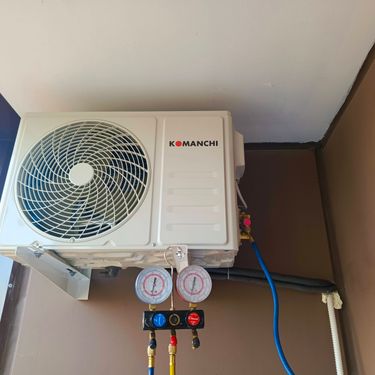 Установка сплит системы 7-9 kBTU (одноэтапный монтаж)