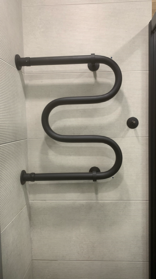 Монтаж водяного полотенцесушителя на готовую подводку (без подгонки)