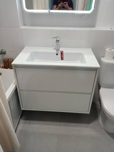 Установка смесителя (на готовые коммуникации)