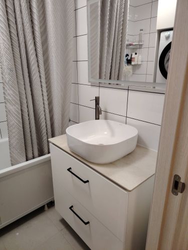 Установка смесителя (на готовые коммуникации)