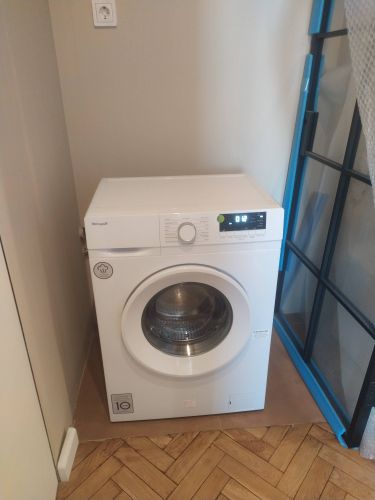 Установка отдельностоящей стиральной машины с подключением