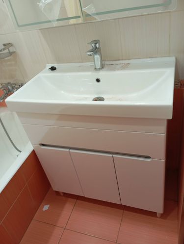 Установка смесителя (на готовые коммуникации)