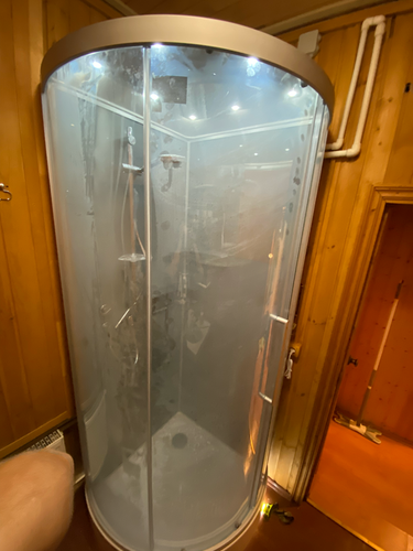 Установка душевой кабины без гидромассажа