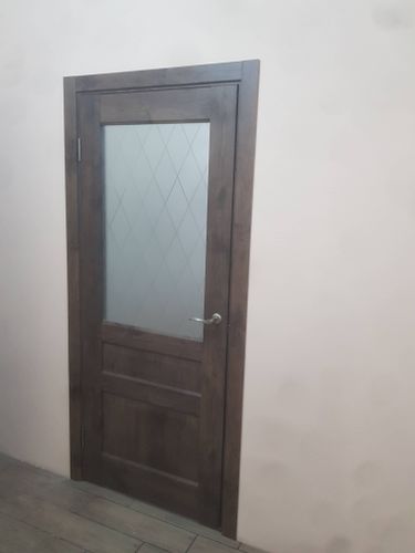 Установка межкомнатной двухстворчатой двери