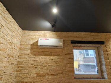 Установка сплит системы 7-9 kBTU (одноэтапный монтаж)