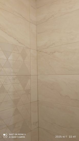 Прямая укладка керамической плитки свыше 10 кв.м