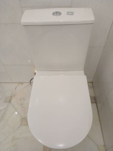 Установлено новое сантехническое оборудование, подключены коммуникации, проверена герметичность соединений, выполнена регулировка смыва, проведена уборка рабочего места.